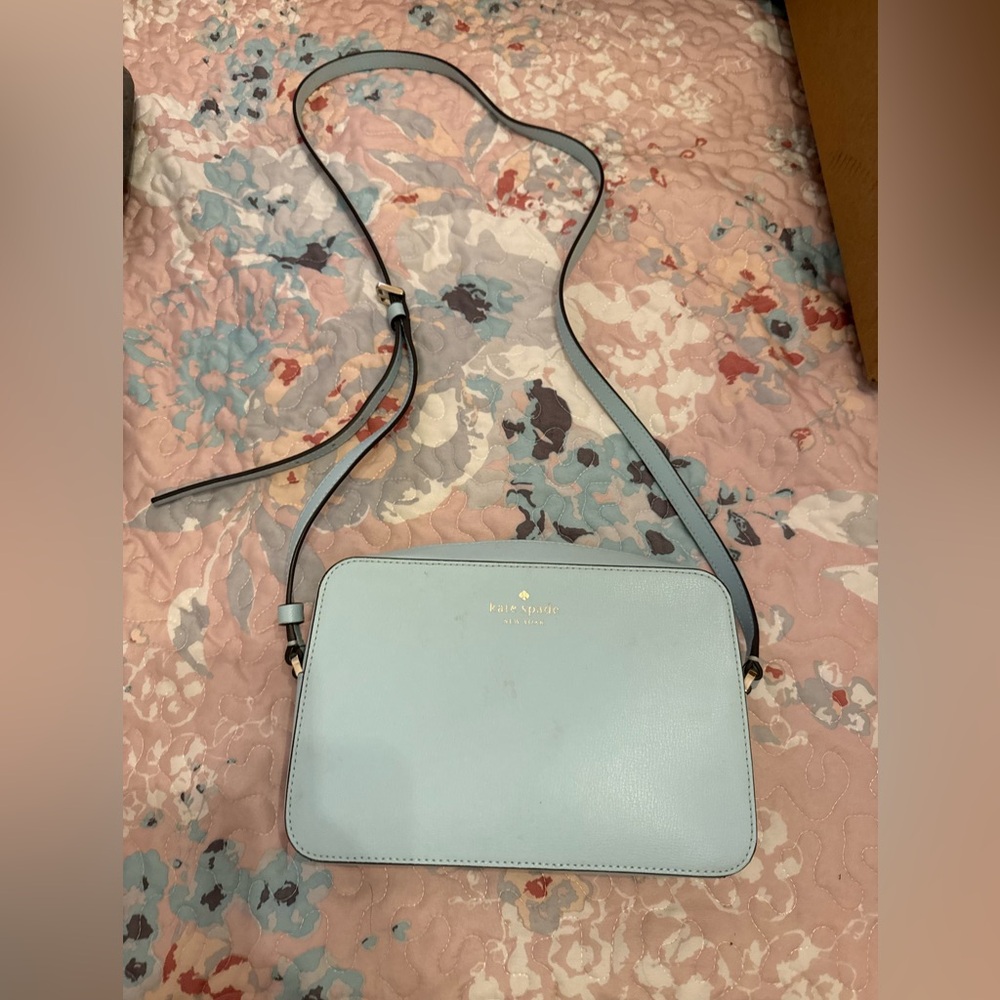 Kate Spade light blue crossbody